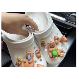 Cute Cartoon Pufferfish Series Shoe Charms Accessories Diy Women's Sandals Shoe Buckle Set Creative Children's Clogs Decoration