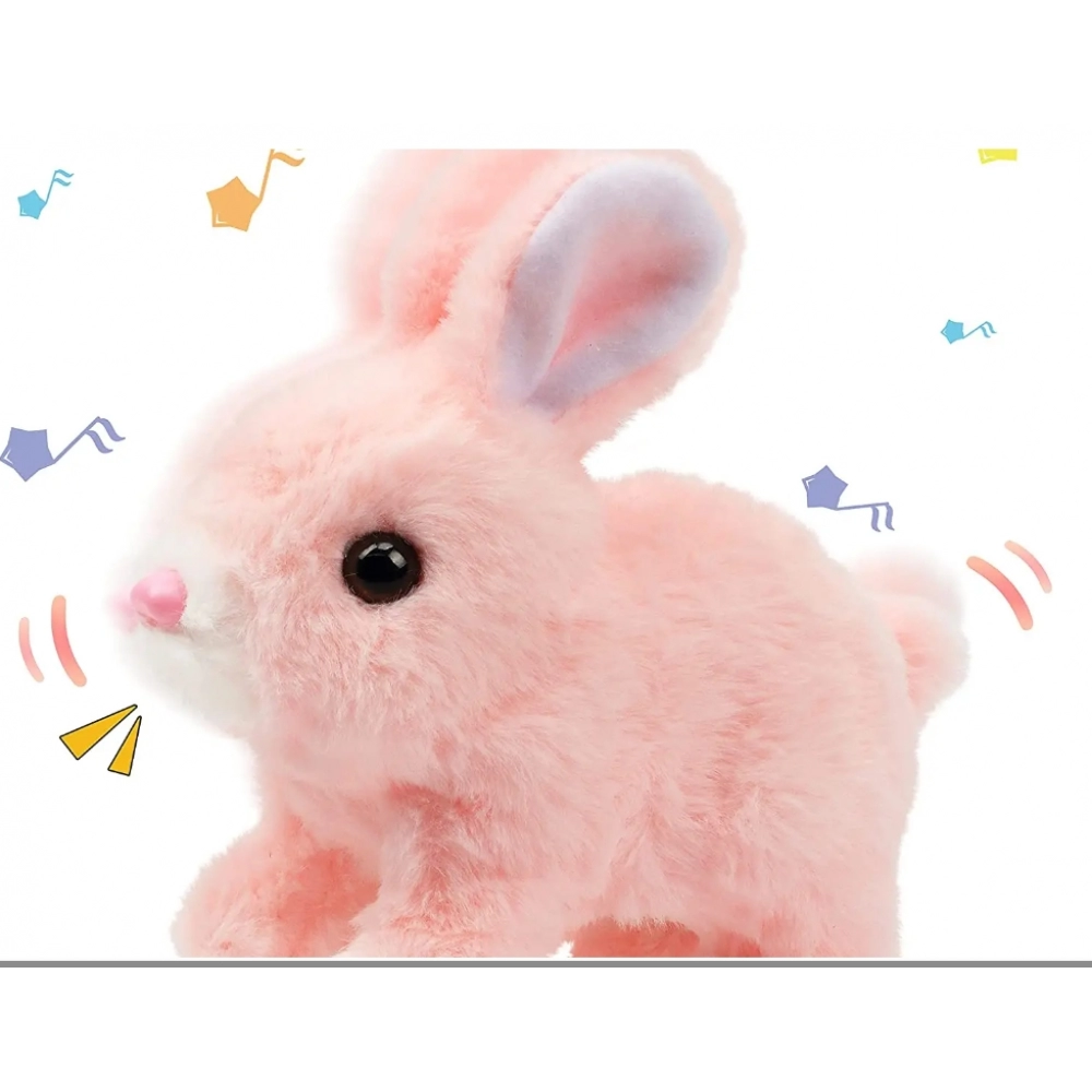 Cute Interactive Electronic Pet Rabbit Toy – Sound and Action Features for Fun Playtime Perfect Gift for Kids Desktop ornaments Cute Interactive Electronic Pet Rabbit Toy – Sound and Action Features for Fun Playtime Perfect Gift for Kids Desktop ornaments